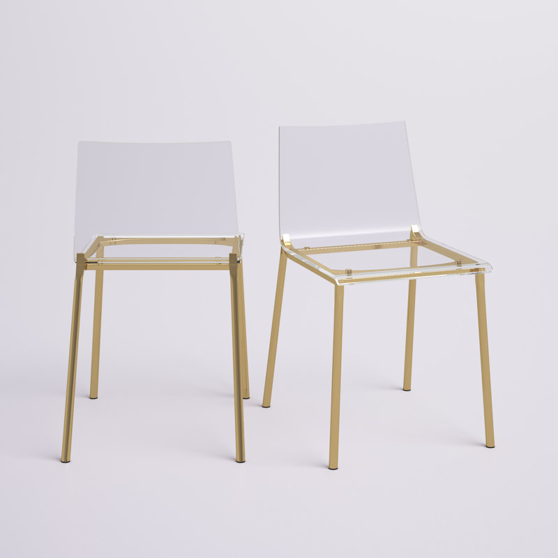 Adelia 17'' H Side Chair, Gold 