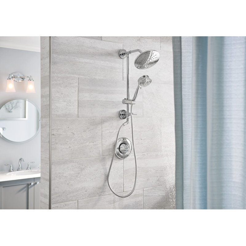 Moen Annex Rail Slide Bar Shower Pipe, Chrome