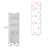 Freestanding Linen Cabinet, 2-Doors, Open Shelves -White-1932601929