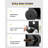 Keyed Entry Door Knob with Lock - Matte Black Door Knobs for Front Door, Bedroom, Interior & Exterior Doors, Heavy Duty Zinc Alloy 1 Pack-134912866-134912864