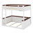 Wooden Bunk Bed With Built-In Shelves,Storage Box,LED Light And USB Charging Station-1562160064