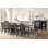 11ps Kitchen Furniture Set Include 1 Dining Table And10 Chairs, Formal Dining Table Set, Set For 10 Persons, Rustic Walnut