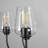 12-Light Black Chandelier Modern Chandelier Glass Chandelier Traditional/Classic Chandelier For Living Room