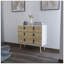 Commode 3 tiroirs Kimball, rangement chic moderne avec pieds en bois-13337994