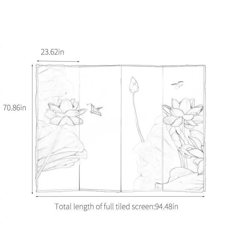 Longnecker, 70.86" H x 94.48" W x 1.37" D