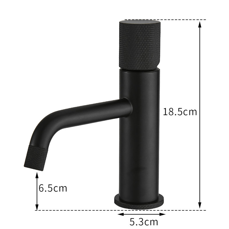 Bathroom Faucet, Matte Black