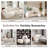 6-Piece Upholstered Boneless Sectional Corduroy Modular Sofa With Ottoman-1136495803