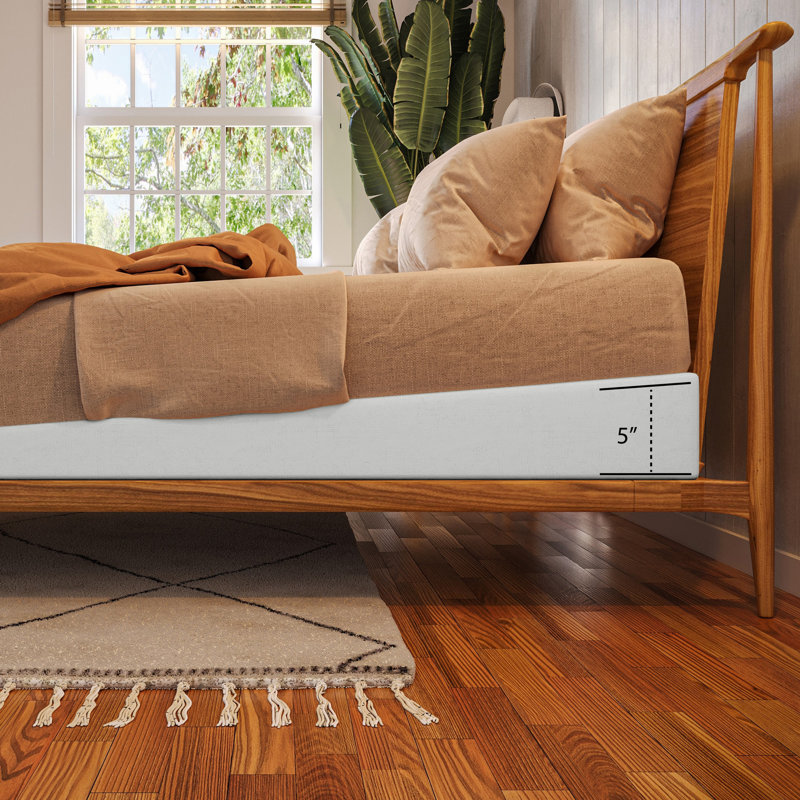 Alwyn Home Mattress Elevator - 5-Inch Size - Gentle Incline Under Mattress Support, 5", King
