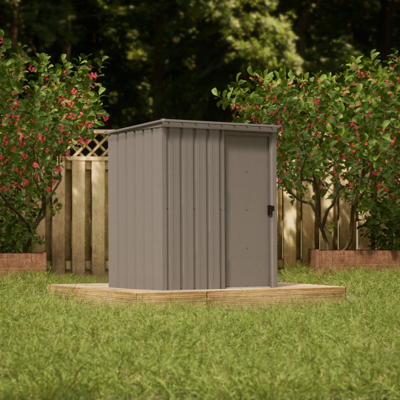 Essential 5X3 Steel Shed Oswego Tea, Brown