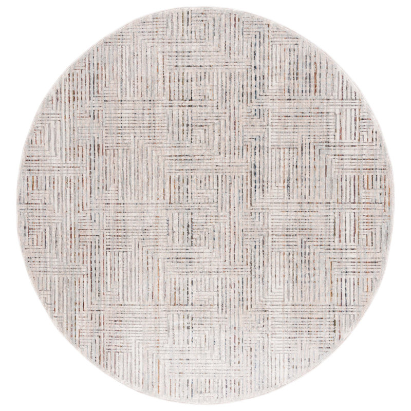 Harlow Performance Abstract Rug, Round 6'3"