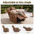 Power Lift Recliner With Massage Heat Scratch-Resistant Fabric Side Pocket and USB Port-124571659