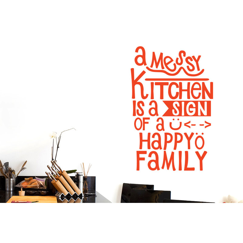 Wall Decal, Orange, Large