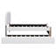 Lit plateforme simple tapissier avec pieds de support en bois et lit gigogne simple, blanc-1328240857