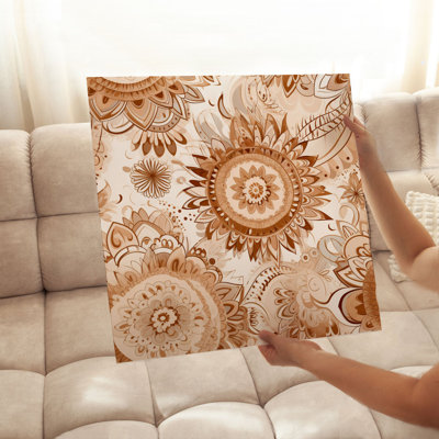 «Abstract Bohemian Mandala II», reproduction d'art non encadrée