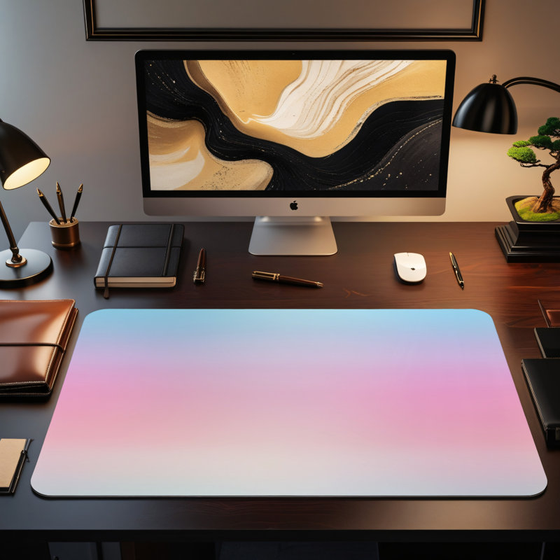Polyester Desk Pad, 14.4x12.1