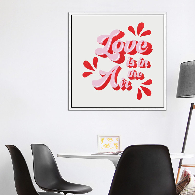Love Is In The Air by Show Me Mars - Gallery-Wrapped Canvas Giclée on Canvas, White Framed, 93.98 cm H x 93.98 cm W