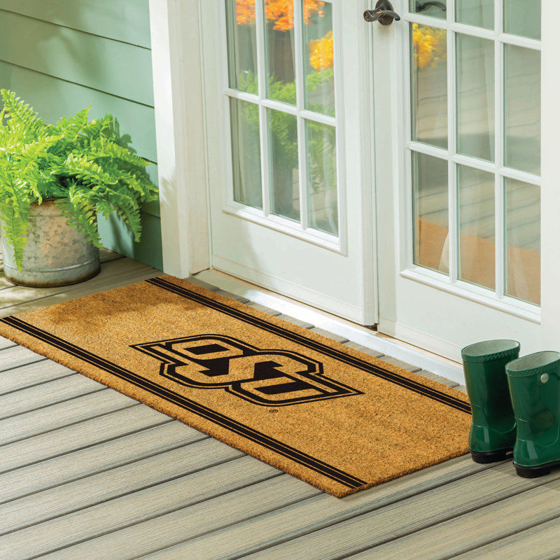 Très grand tapis couleur coco Oklahoma State University, 60 po x 24 po
