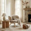 Fauteuil demi-tonneau en tissu Valerie-81800710-81800711