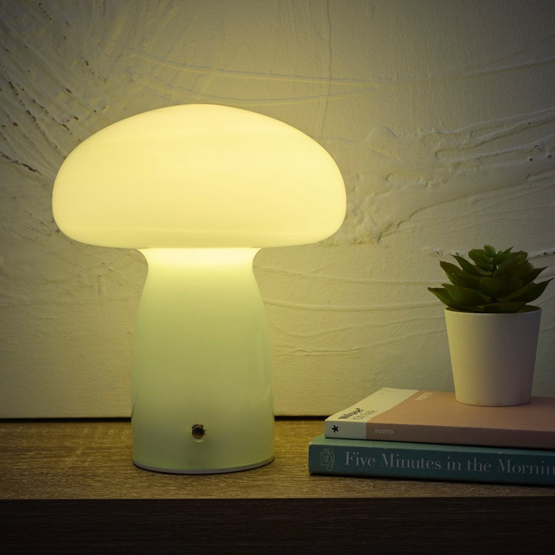 Glass Table Lamp, Blue, Blue