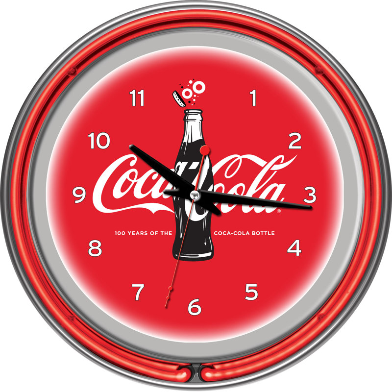 Horloge murale 14,5" coca-cola centième anniversaire