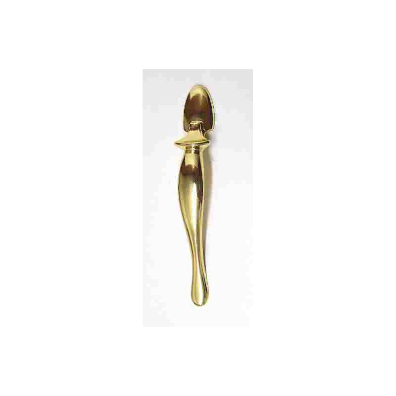 (Paquet de 5) (Paquet de 10) Poignée verticale de 3 po avec repose-pouce Laiton poli