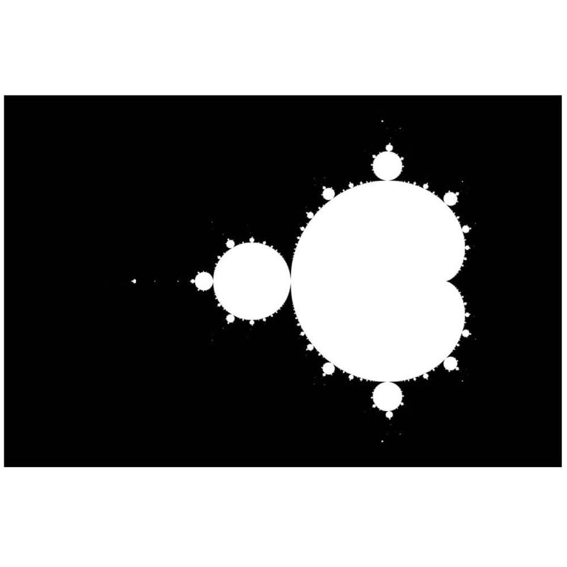Adhésif décoratif Backlund Mandelbrot II, H 32 po x l 48 po