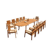 Outdoor 5 - Piece Teak Dining Set
