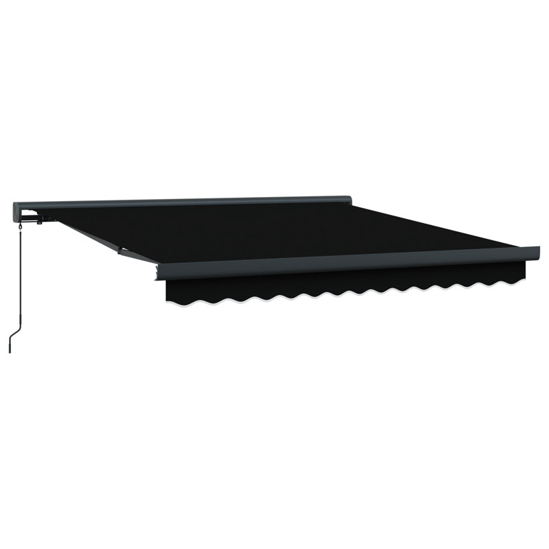 Retractable Awning, White, 350 cm W x 250 cm D