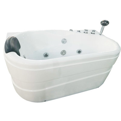 57.13'' x 29.88'' Acrylic Bathtub with Faucet