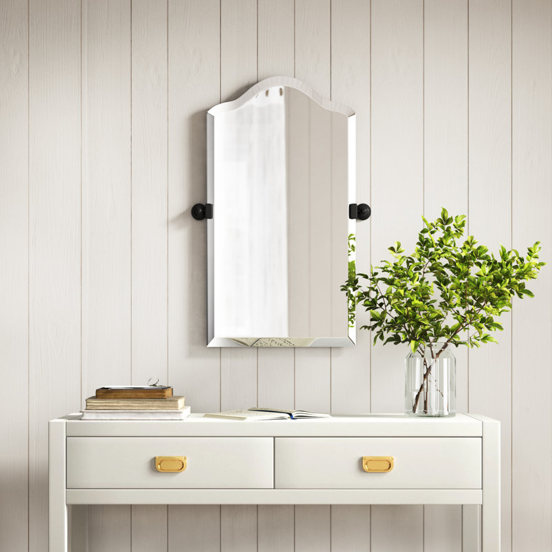 Miroir de salle de bain Volmer, Chrome poli, H 30 po x l 20 po
