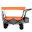 Avec poignée-poussoir, chariot pliable de 480 lb avec auvent, chariot de chariot avec roues tout-terrain de 7 po, chariot pliable léger, grande capacité pour le camping, le magasinage, les sports et le jardin-123018795