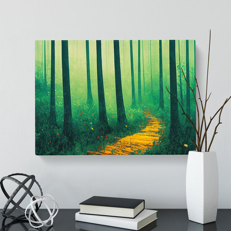 Summer Forest Path Vol.1 - Wrapped Canvas