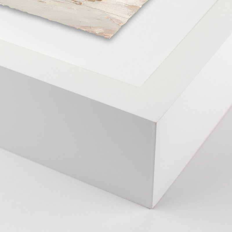 Desert No. 1 Painting by Melanie Biehle, 48" H x 48" W, White Maple Paper Single Picture Framed