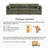 Sayette 3-Piece 112" Upholstered Modular Sofa-112472779