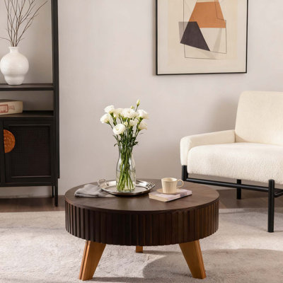 Table basse rétro avec rangement Retro