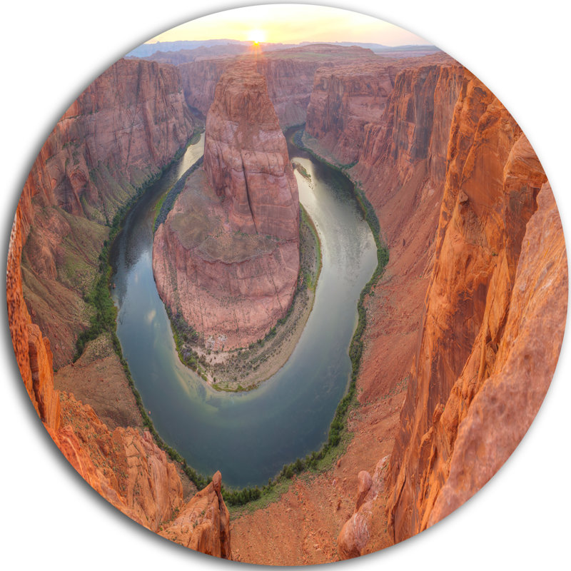 «Horseshoe Bend Arizona Panorama», reproduction de photo, H 23 po x l 23 po