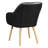 Abdelrahman 25.25" Wide Wingback Vegan Leather Armchair with Solid Wood Legs-1642770792