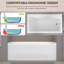 Baignoire de trempage en acrylique 60 po x 32 po Alcovce