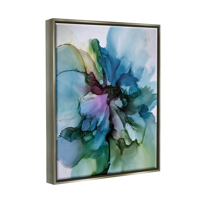 «Blooming Abstract Arrangement», art de la giclée encadrée par Emma Catherine Debs, H 21 po x l 17 po x P 1,7 po