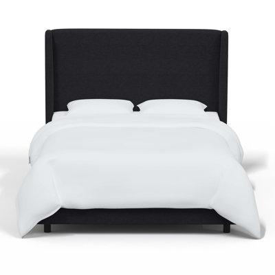 Tilly Linen Upholstered Wingback Bed