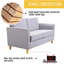 Leela 2 Seater Linen Loveseat-590416759