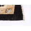 Tapis noir en laine noué à la main de conception unique 8 pi x 9 pi 9 po Chobi Finest