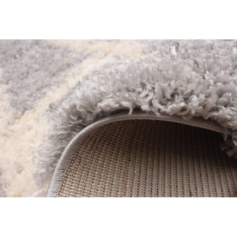 Tapis gris Ailiana, Rectangle 6 pi 7 po x 9 pi 6 po