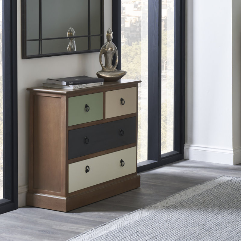 80 cm W Chest of 4 Drawers