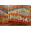 Tapis géométrique en laine Kilim