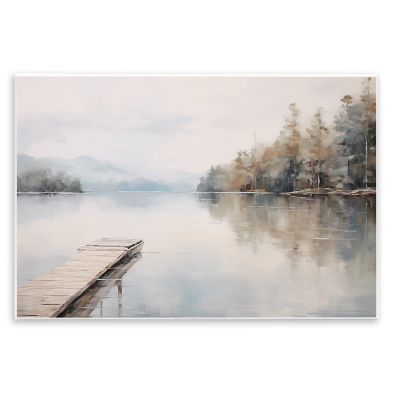  «Old Lake Dock View», art mural par Arlington Prints, H 10 po x l 15 po