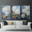 Floral Study Series XLV III - Ensemble de toiles tendues avec châssis Premium - Prêt à être accroché-30808166