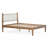 Queen Bed With Woven White Leather Back