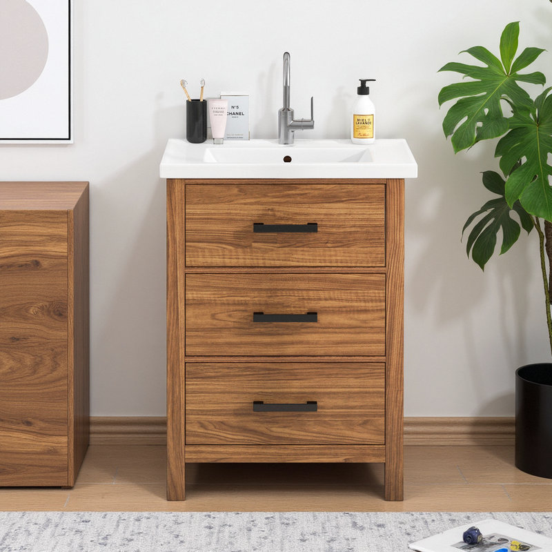Meuble-lavabo double 24 po