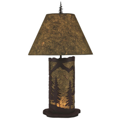 Lampe de table 29" mountain scene